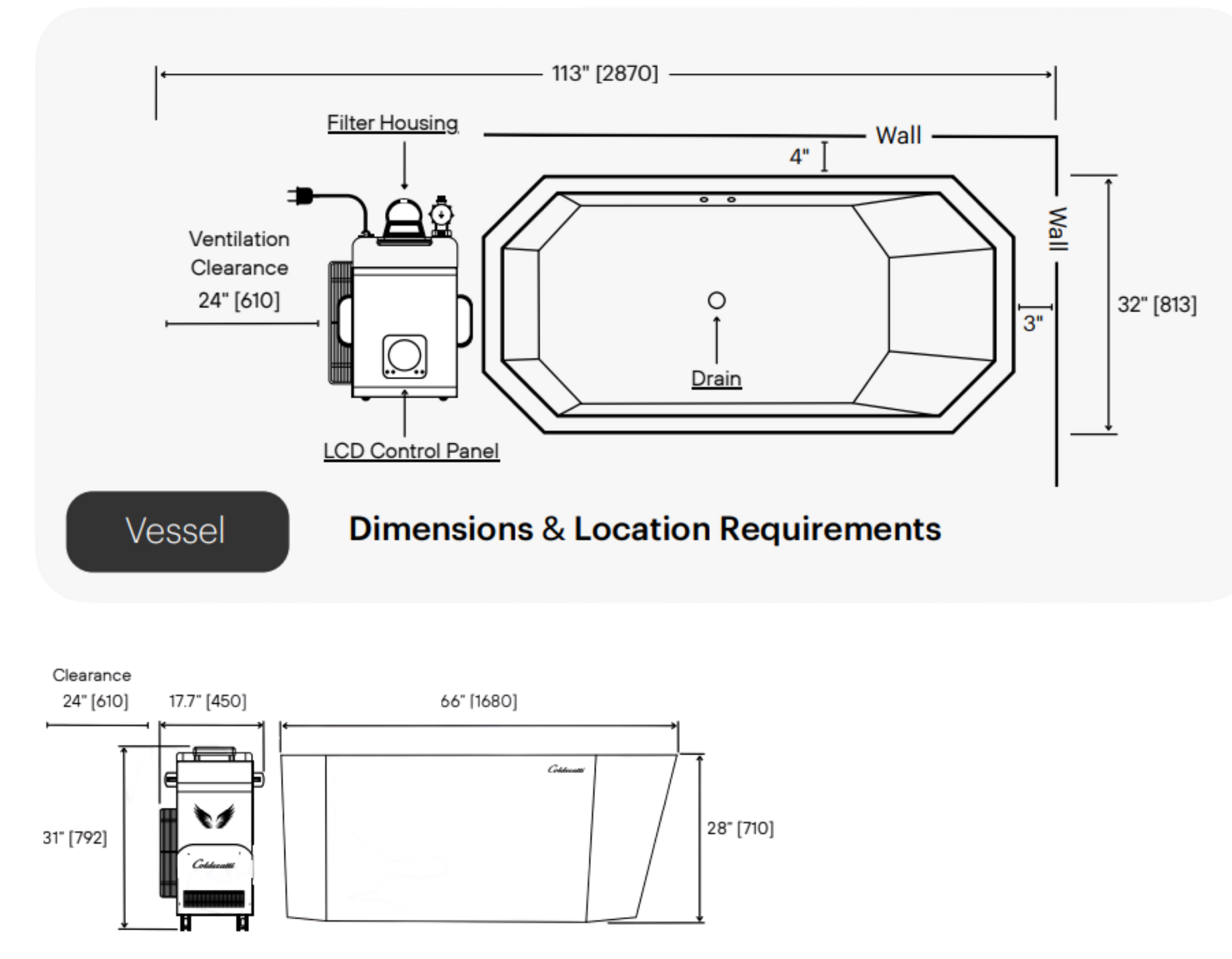 Colderatti Vessel+ Hot & Cold Plunge Colderatti